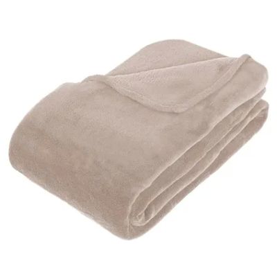 Patura din microfibra 180 x 230 cm crem 120503D