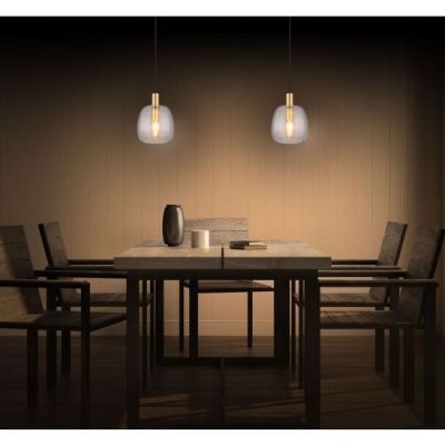 Pendul LAMP METAL aluminiu brass glass clear cablu pvc 160x1200 1xE14 40W 230V 15789HM Pendul LAMP METAL aluminiu brass glass clear cablu pvc 160x1200 1xE14 40W 230V 15789HM