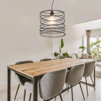 Pendul LAMP METAL BLACK MATT CABLU 350X1280 1XE27 60W 230V 15640H Pendul LAMP METAL BLACK MATT CABLU 350X1280 1XE27 60W 230V 15640H