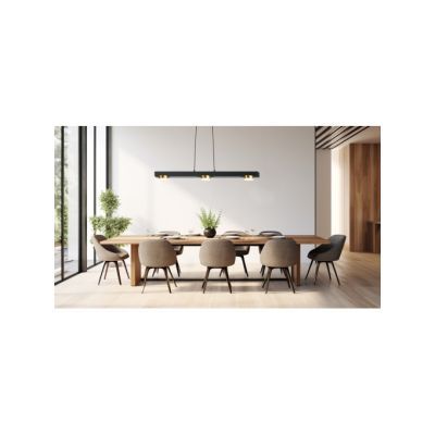 Pendul LED ALICIA 3x3W+2x8W Negru+Auriu 3CCT Lunus DLD-5505P