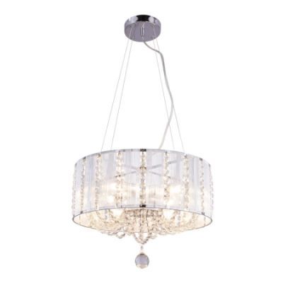 Pendul light chrome metal bars silver metalic k5 crystals clear 400x1300 4xe14 40w 230v 15091h