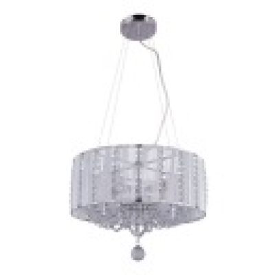 Pendul light chrome metal bars silver metalic k5 crystals clear 400x1300 4xe14 40w 230v 15091h