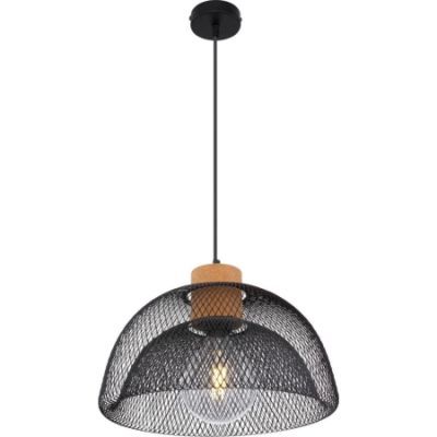 Pendul light metal black with cork 350x1500 1xE27 60W 230V 15393