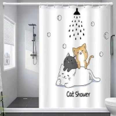 Perdea baie textil 180x200 cat shower ER-SCP006