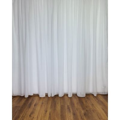 Perdea cristal simplu alb 004