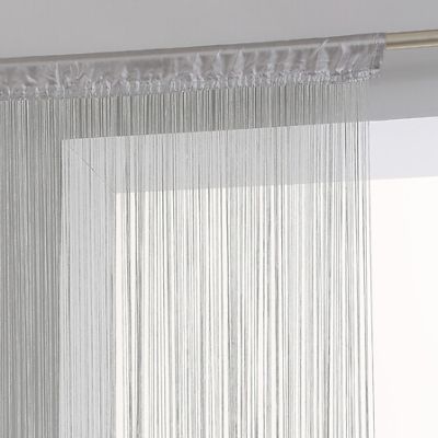 Perdea din fir gri 90X200 cm 103860b