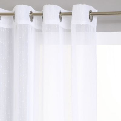 Perdele cu dungi 140 x 240 cm crem 120944A