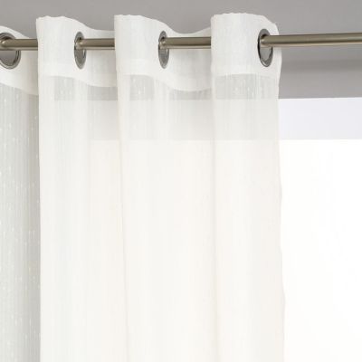Perdele cu dungi 140 x 240 cm crem 120944A