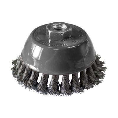 Perie cupa, pentru lustruire si decapare, pentru lemn / fier, Lumytools LT06975, diametru 75 mm