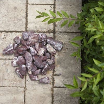 Piatra decorativa sparta marmura rosu 16-30mm sac 20kg
