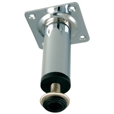 Picior metalic reglabil cu placa 50x80mm cromat 43595