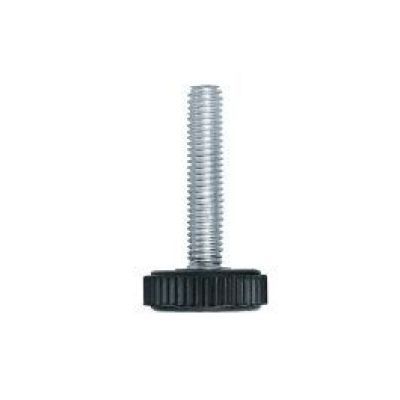 Picior reglabil cu surub M 6X24 FI 16 mm negru 4 BUC/ punga 33480