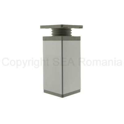 Picior reglabil din aluminiu 40x40x50mm cromat satinat 46905