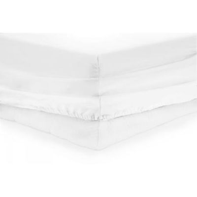 Hr-zsheet-160white cearceaf PAT cu elastic 160X200 cm Alb