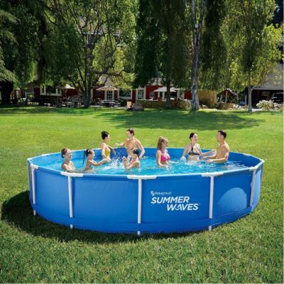 Piscina rotunda cu cadru metalic Summer Waves 457x122cm