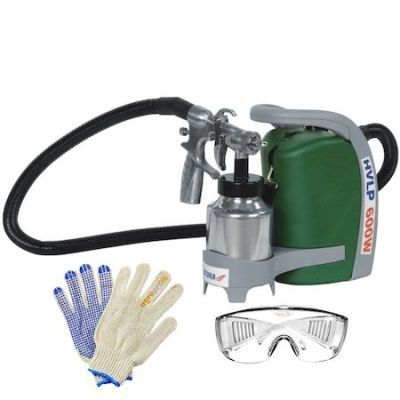 Pistol profesional vopsit/varuit/lacuit Dedra, cu compresor atasat, vas 1l, 600W