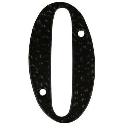 Placuta numarul 0 negru 9857