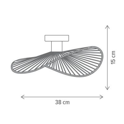 Plafoniera ELITE PL1, KL100076, 1xE27, natur Plafoniera ELITE PL1, KL100076, 1xE27, natur