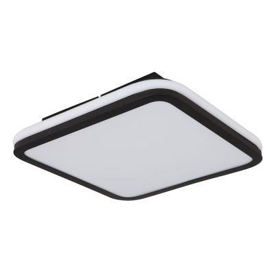 Plafoniera LED + LED RGB Jaxxi 41391-40, 40W+5W,230V 2000 lm, lumina calda / neutra / rece / RGB, dimabil, cu telecomanda, alb + negru, modern 355x355x70mm