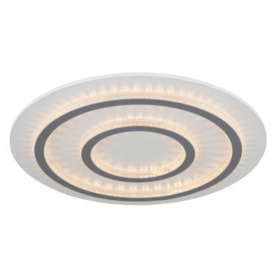 Plafoniera LED reglabila 60W/230V, 3000-6500K, ? 55 cm, alba, cu telecomanda