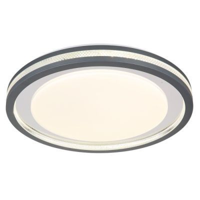 Plafoniera LED Terpsa 48373-30, lumina calda / rece, dimabil, cu telecomanda, alb mat + gri, modern diam: 478mm H:67mm 30W 230V 400-3600lm 2700/6500K