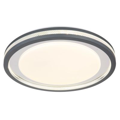 Plafoniera LED Terpsa 48373-30, lumina calda / rece, dimabil, cu telecomanda, alb mat + gri, modern diam: 478mm H:67mm 30W 230V 400-3600lm 2700/6500K