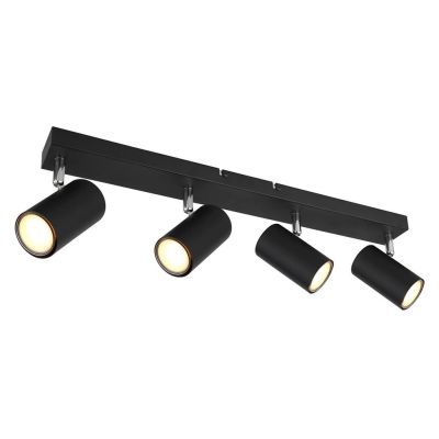 Plafoniera metal negru/crom 560x60x120mm 35W 230 V 57911-4B