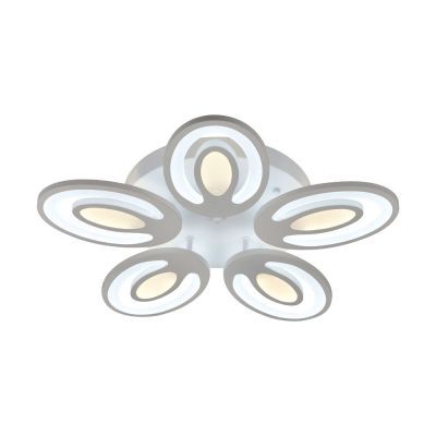 Plafoniera Petal Led 80W 3CCT Alb+ telecomanda El75421