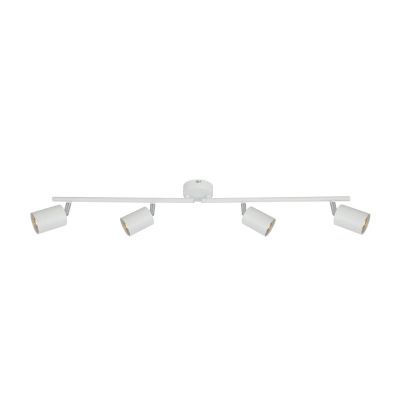 Plafoniera SPIKE 4-W, IP20, 220-240V, GU10, H 15,5 x L 79 x W 8 cm, alb, metal KL164002