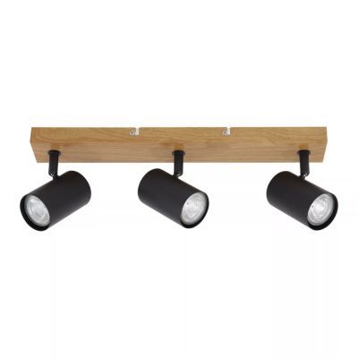 Plafoniera ZINNIA PL3, IP20, 220-240V, negru, natur, metal KL163019 Plafoniera ZINNIA PL3, IP20, 220-240V, negru, natur, metal KL163019