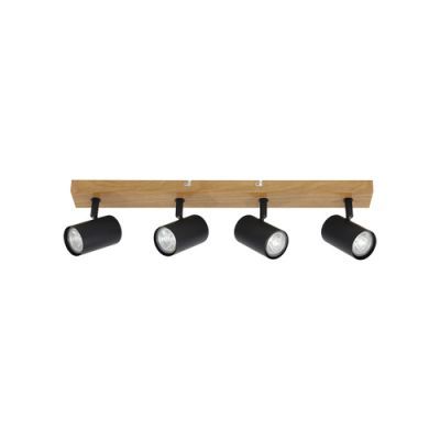 Plafoniera ZINNIA PL4, IP20, 220-240V, negru, natur, metal KL164007 Plafoniera ZINNIA PL4, IP20, 220-240V, negru, natur, metal KL164007