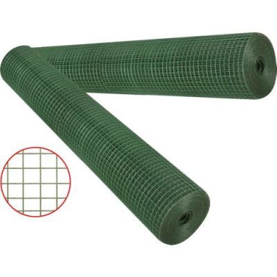 Plasa sudata zn plastifiata B:1.5 m, L:10 m, G:1 mm, P: 13x13 mm 679491