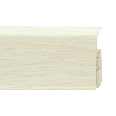 Plinta cu canal stejar alb 2.2ml pp80m-0-321