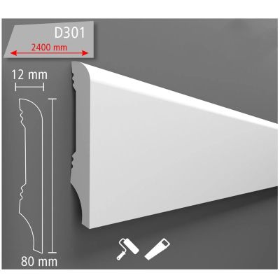 Plinta decorativa Duropolimer D301 80x12x2400mm