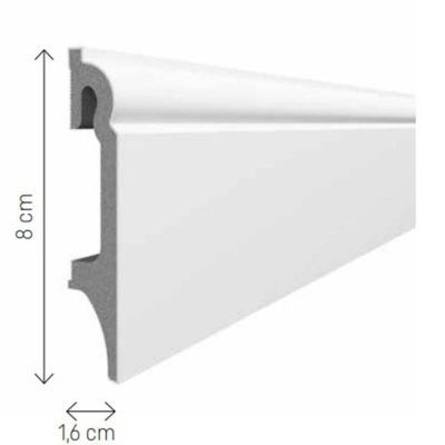 Plinta Espumo 80 alb ESP301 2.4 3027657