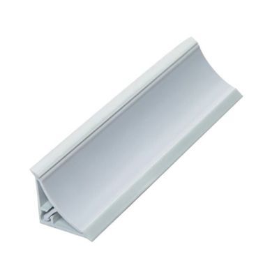 Plinta pvc semirot 2.5 m alba 91185