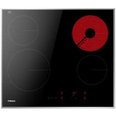 Plita incorporabila Hansa, 60cm, ceramica electrica, 9 trepte, sticla neagra BHCI60022