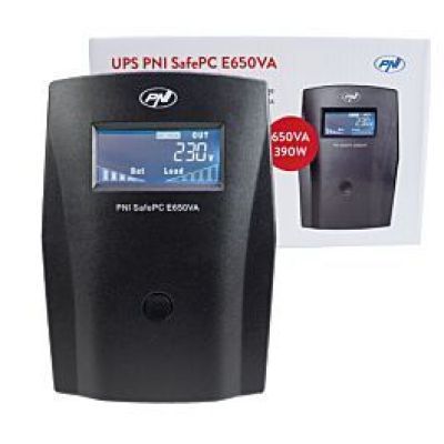 PNI-E650VA UPS PNI SafePC E650VA Putere 390W Ecran LCD