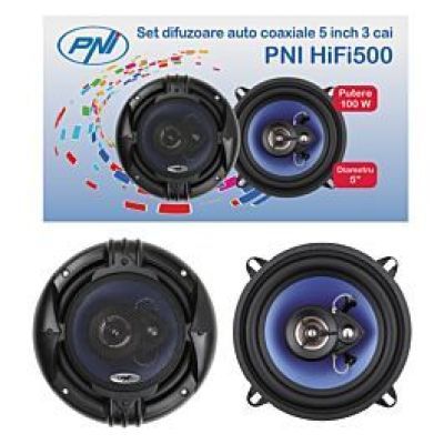 PNI-FI500 Difuzoare auto coaxiale PNI HIFI500, 100W, 12.7 CM, 3 CAI PNI-FI500 Difuzoare auto coaxiale PNI HIFI500, 100W, 12.7 CM, 3 CAI