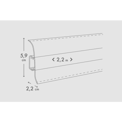 PP59-0-163 Plinta pvc premium profiline stejar aspen 2.2ml