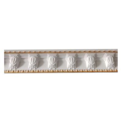 Ppo-cm21-rwg, profil POLIStiren colorat CM21-RETRO White&GOLD 95X95mm 2m
