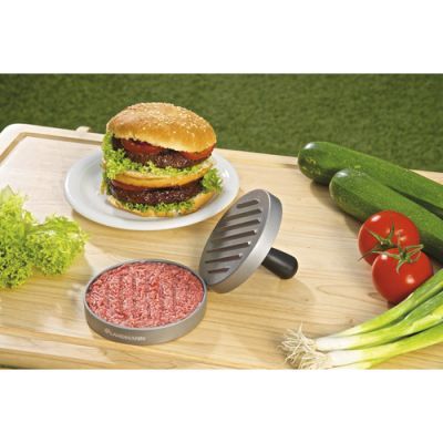 Presa burger metalica,neaderenta,din aluminiu turnat,cu maner din plastic,diam de 12 cm 13710