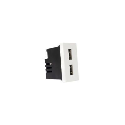 Priza dubla cu mufe usb incastrabila in rama din st PNI-UB20
