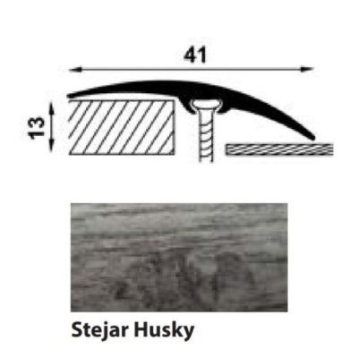 Profil al. trecere cu dif nivel cu surub ascuns stejar husky 41mm/90CM Pm72610