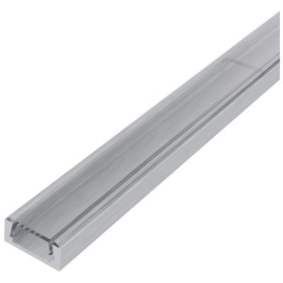Profil aluminiu U capac transparent pentru banda LED 2m AAP-N-2M-S-CL