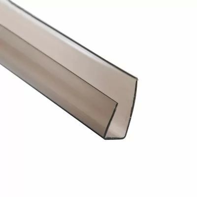 Profil policarbonat U, bronz, 10mm, 2.1m/buc