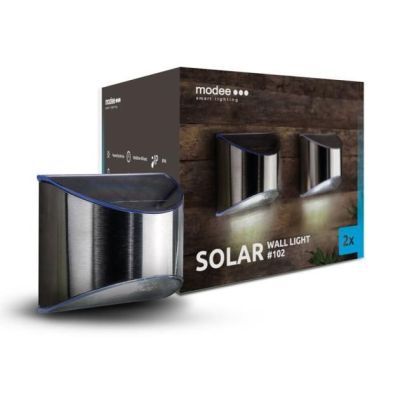 Proiector solar de perete, lumina rece, 2 buc/set Modee LEDSC-WS102-MDE