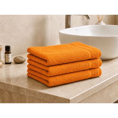 Prosop de maini din bumbac 30x50 portocaliu 125866X