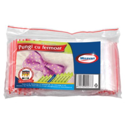 PUNGI CU FERMOAR 70*110MM 100/SET 1403