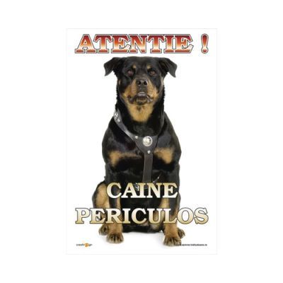 R0103 indicator caine PERICULOS/RAU 30x20